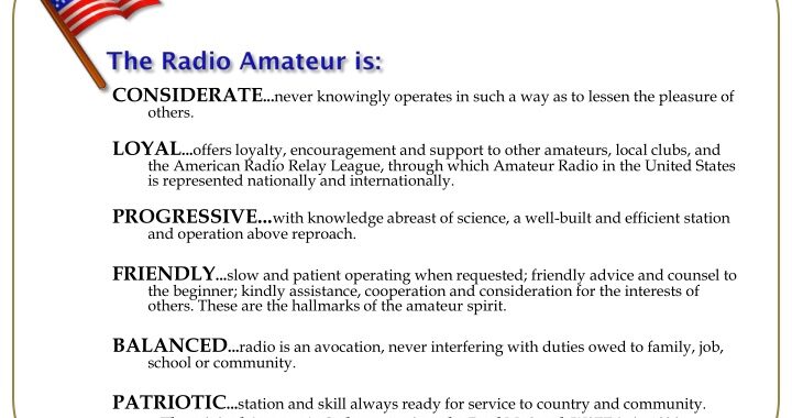 Radio Amateur code